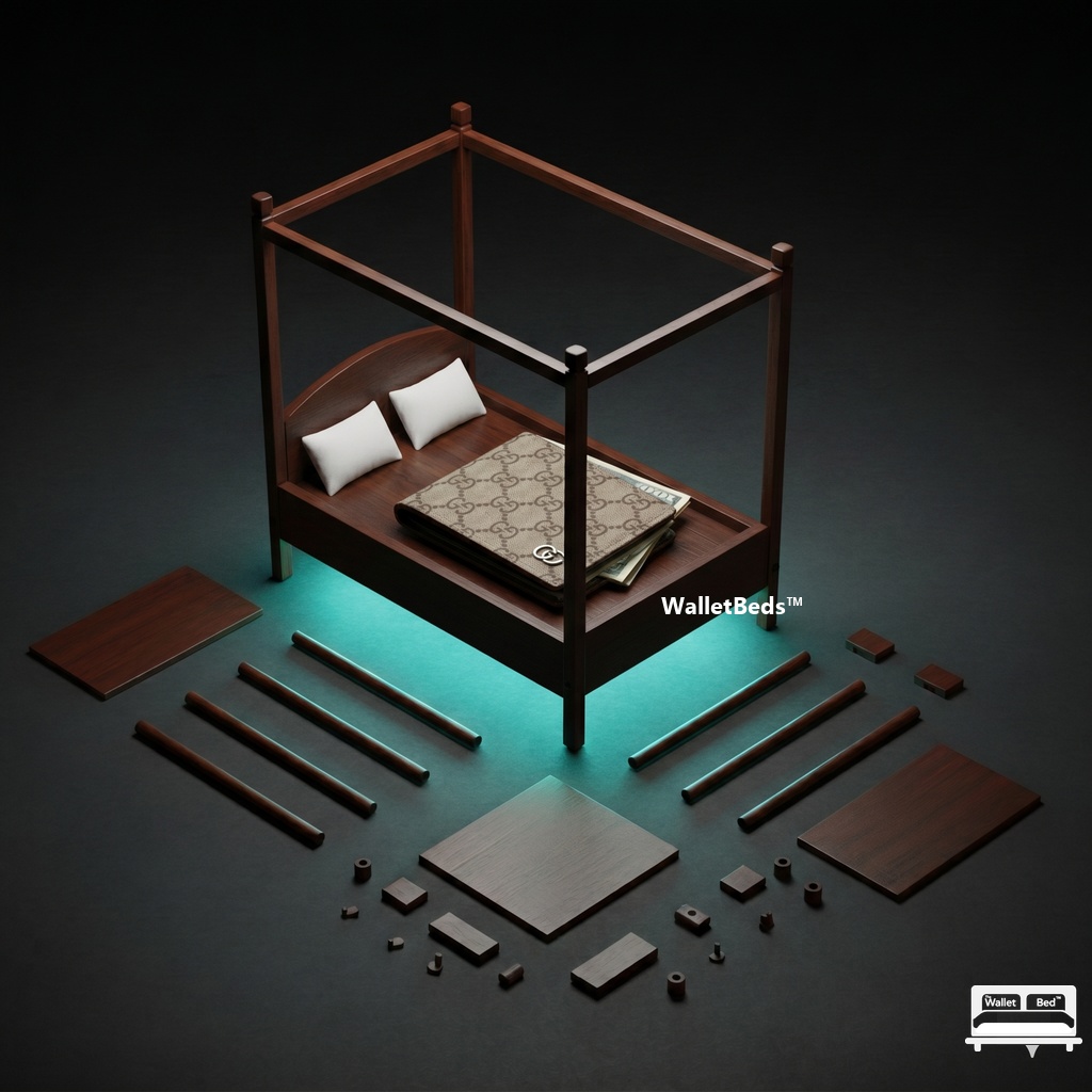 Four-Poster Canopy Edition Wallet Bed